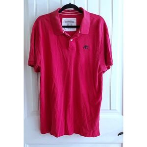 Aeropostale Mens XXL Pink Cotton Short Sleeve Polo Shirt A87 Logo
